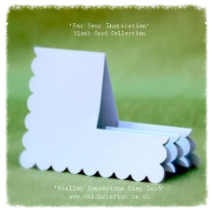 scallop concertina step card