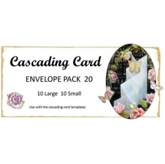 cascading card template envelopes