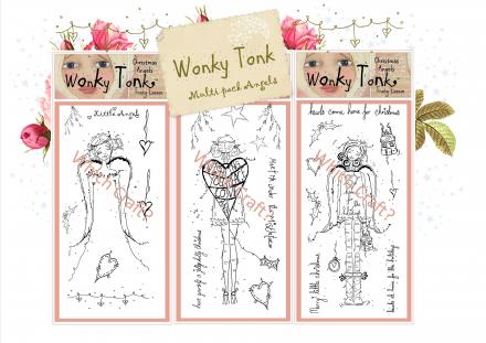Wonky Tonk Christmas Angels