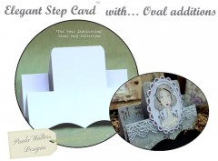 elegant step card with oval additions